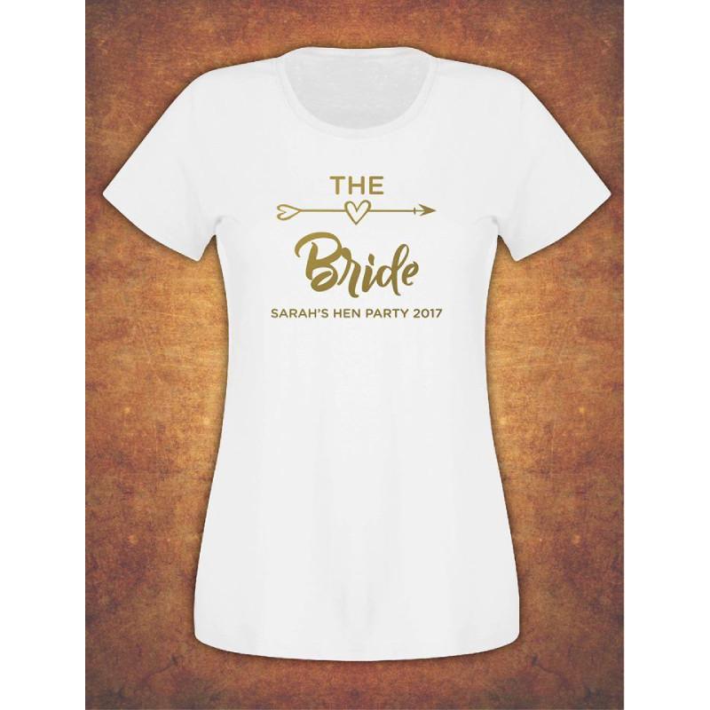 Bride Tribe Letter Print Short Sleeve T Shirt For Women Breathable Fashion Casual Wear