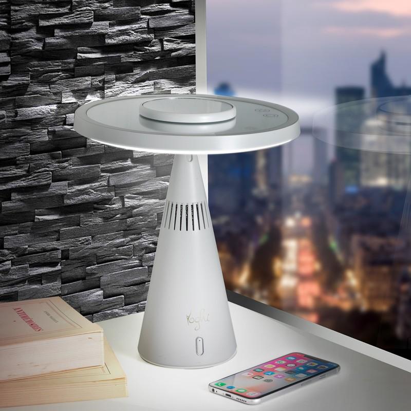 3-in-1 Mirror with LED Light and Bluetooth Speaker Be White Yoghi