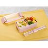Iwasaki Kogyo Lunch 1 with an integrated lid and gasket for easy antibacterial and and PI Easy-Care Box, Tier, 520ml, Pink, cleaning, Ag-based