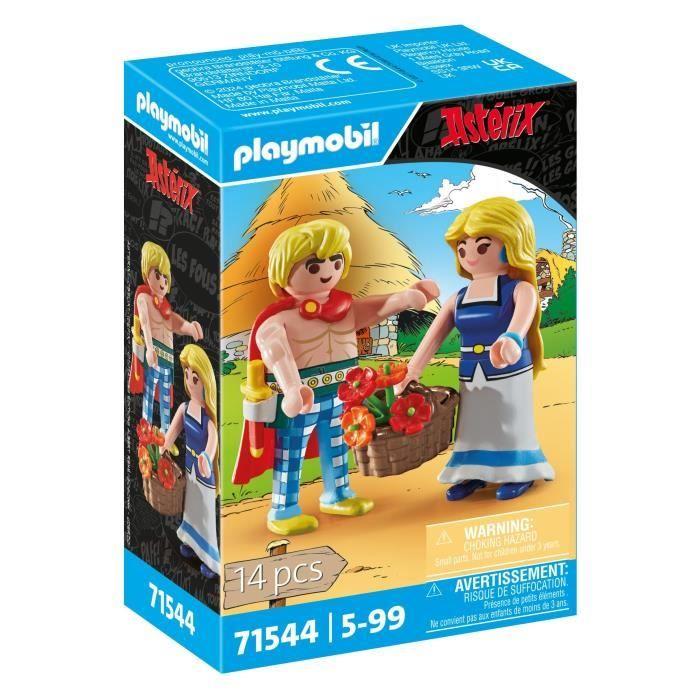 PLAYMOBIL 71544 Tragicomix et Falbala, Personnages d'Astérix, 14 pièces, Dès 5 ans