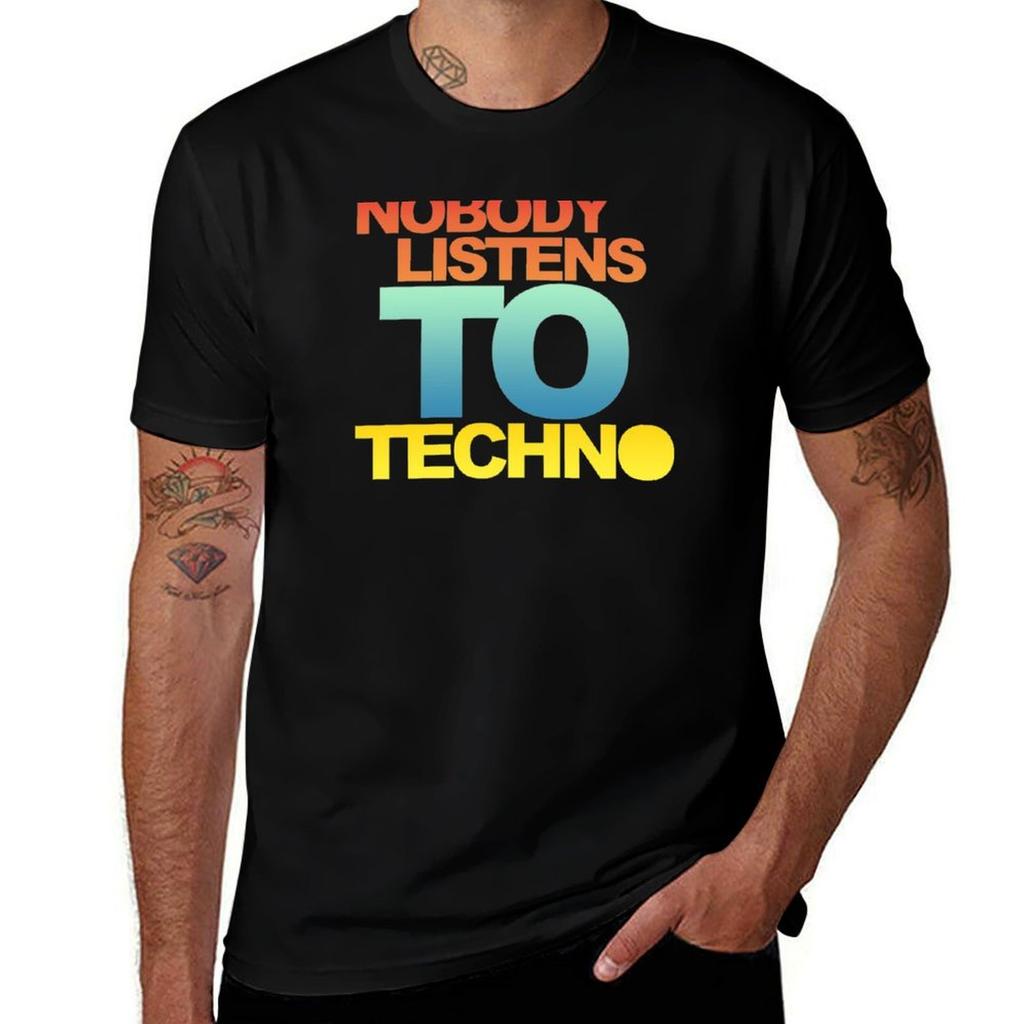 Niemand hört Techno T-Shirt Feuchtigkeitsableitendes Sport-T-Shirt
