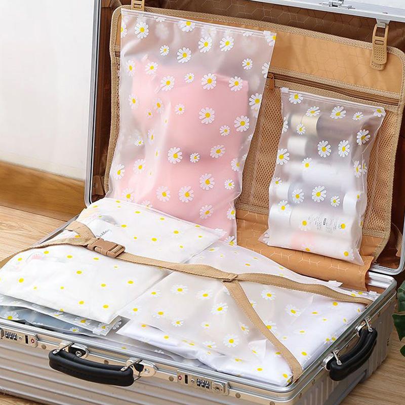 10 bucăți de călătorie cu fermoar geantă de depozitare pentru haine, geantă de ambalare impermeabilă, organizator de lenjerie de corp, pantofi, husă cu fermoar, organizator de dulap