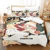 Fashion SPY×FAMILY Anime Bedding Set Single Twin Full Queen King Size Bed Set Kids Bedroom Duvetcover Sets Bed Sheet Set