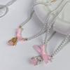 Bohemian Bowknot Pendant Necklace Elegant Choker Pearls Beaded Charm Necklace Neck Chain Fashion Summer Jewelry Gift