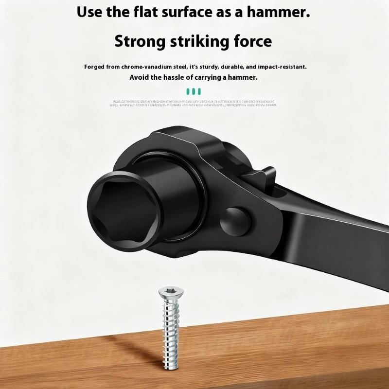 Heavy Duty Alloy Steel Ratchet Wrench Kit Suitable with Water Drills and Bolt Fastening Ergonomic Ratchet Tool