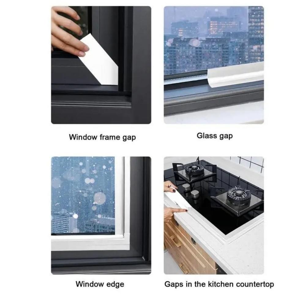 1pc 5m/10m/20m Window Weather Sealing Tape Windproof Window Sealer for Winter Soundproof Cuttable Seal Strip Insulation Strip