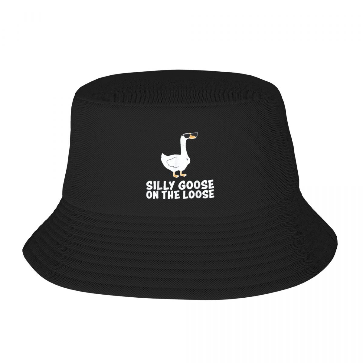 

New Silly Goose On The Loose Bucket Hat Summer Basin Cap Hip Hop Fishing FisherUnisex Hat Retro Pattern