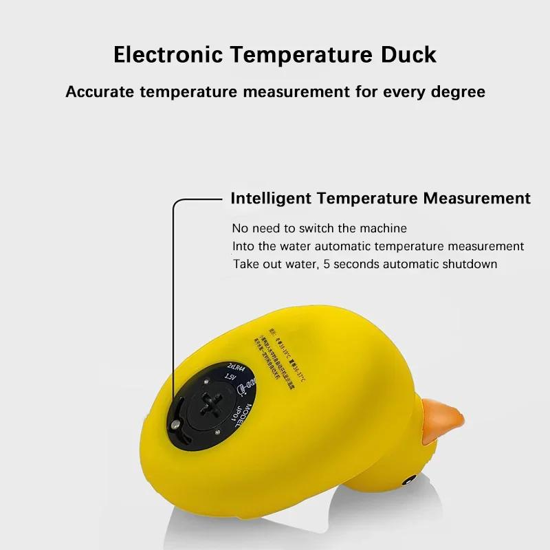 Little Yellow Duck Baby Bath Thermometer Waterproof Floating Temperature Sensor Safe Shower Water Indicator for Babies