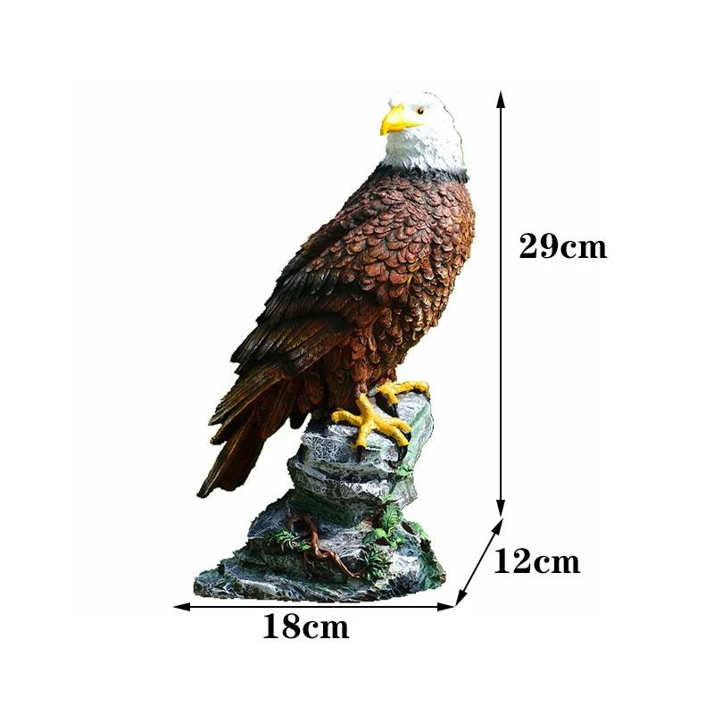 Simulierte Tier-Adler-Dekorationsstatuen Harzskulptur Retro Heim Wohnzimmer Büro Außen Garten Dekorationszubehör