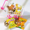 Simulation Korean Potato Chip Snack Bag Keychain Mini Snack Pendant Car Keyring Backpack Charm Decoration Jewelry Gift
