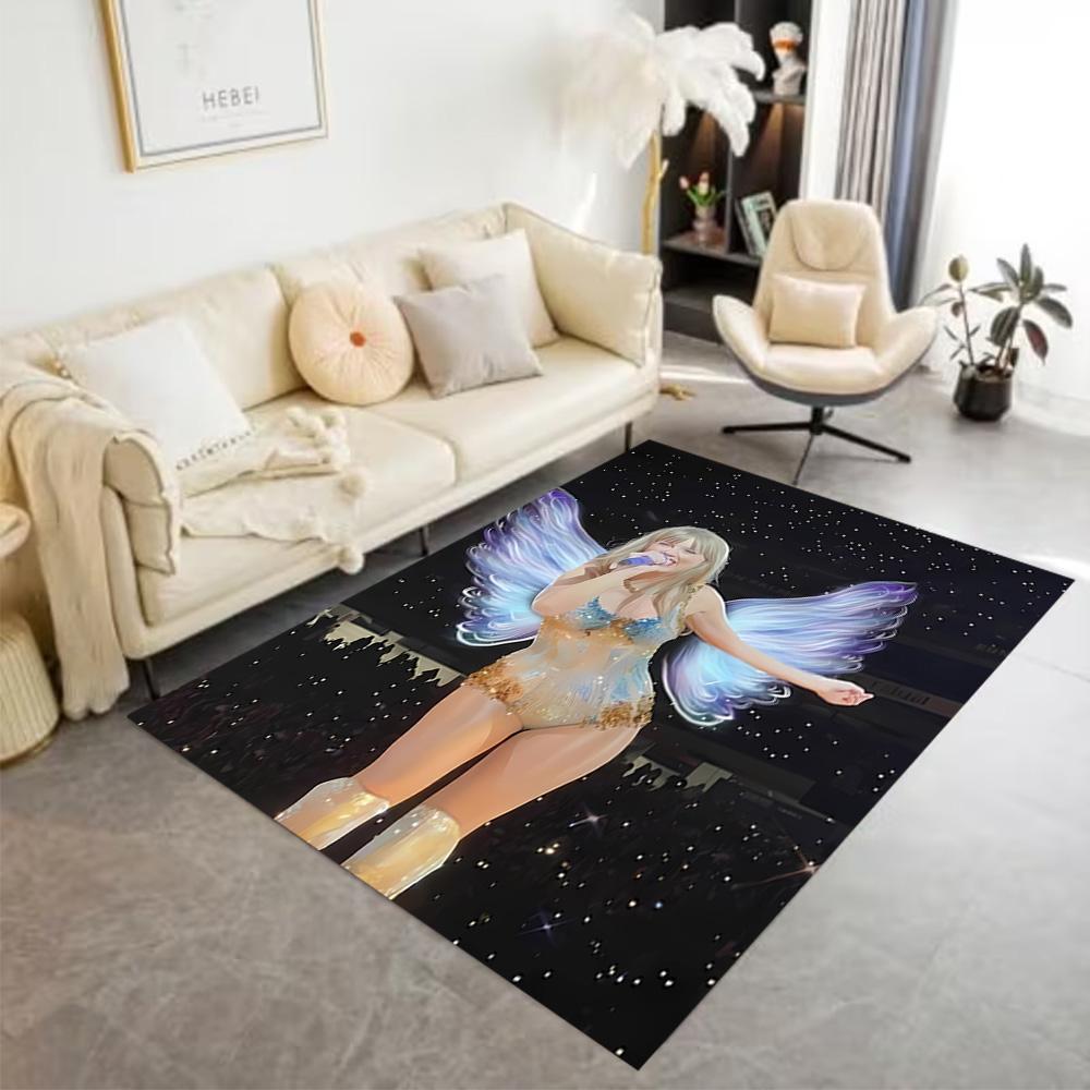 Taylor Swift Celebration Area Rug Suitable for Playrooms Dormitory Entryway Bedrooms Antislip Carpet Anime Office Decor Spiritual Gift