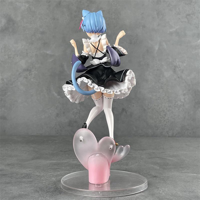 Re:Zero Rem Maid Cat Ear Anime Figure with Box