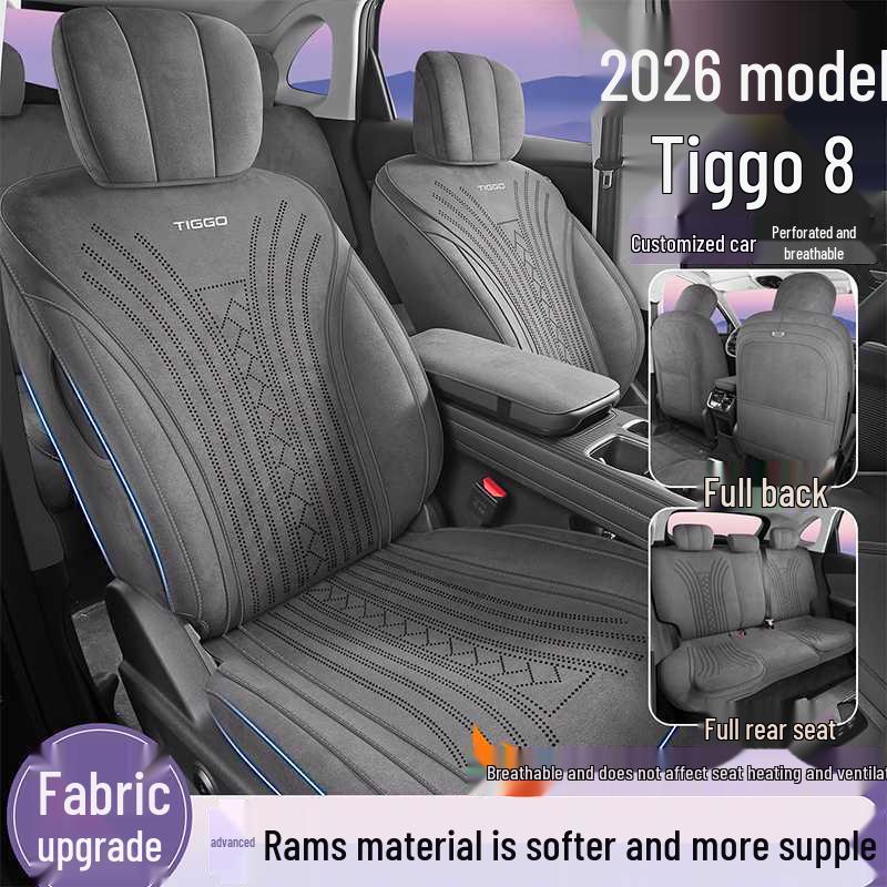 Coprisedili Auto Traspiranti All-Season per Tiggo 8 - Cuscini Perforati a Copertura Totale