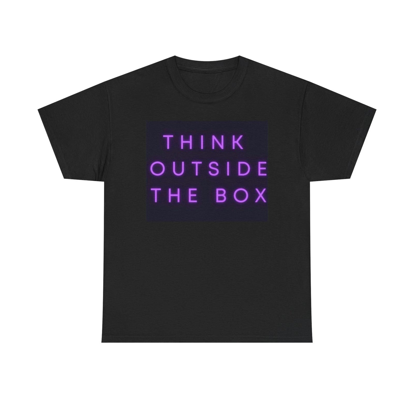 Men s and Women s T-shirts Think Outside The Box Graphic M