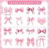500Sheets Cartoon  Bow Stickers Pink Bow Sealing Stickers Creative Diy Decoration Stickers Children Reward Label Gifts