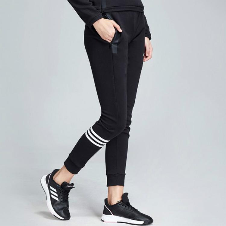 Adidas Gym Training Drawstring Joggers Women Bottoms Black DT7282