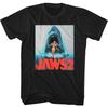 The 2025 Summer and Autumn New Great White Shark Retro Printed T-shirt Is a Loose and Trendy Short-sleeved Cotton Couple's Top