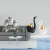 Owl And Swan Figurines Tabletop Ornament Sculpture for Living Room Office Cabinet Decor NightStand