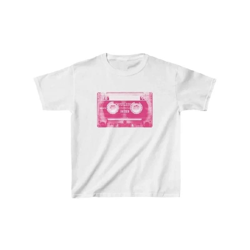 

Millennium Gothic print High street sexy slim Harajuku aesthetic girl trend fashion comfortable men women universal T-shirt S чёрный