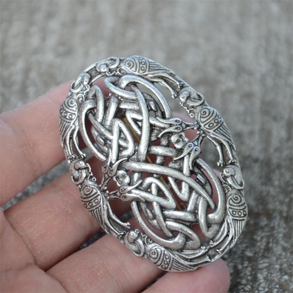 1Pcs Retro Sweden Norse Viking Brooches Jewelry Vintage Norse Talisman for Clothing Shirt Suit