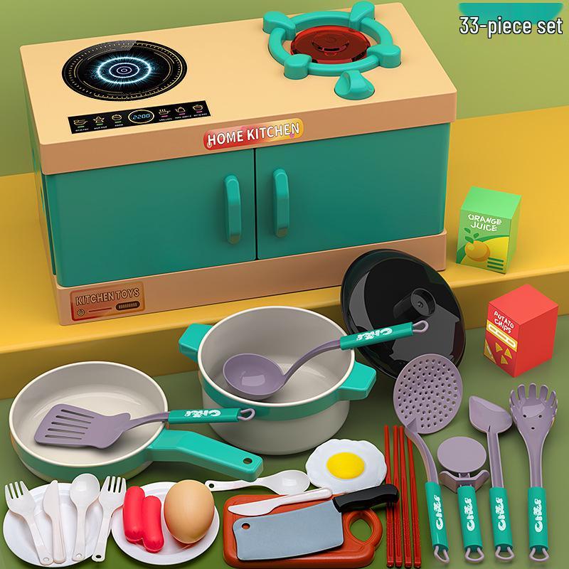 

Детская игровая плита, кухонный набор с разрезаемыми овощами - Идеальный подарок для мальчиков и девочек
