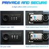 Combination Key Cabinet 20 Key Hooks Key Box Wall Mounted with Key/Code Lock Locking Key Organizer Key Cabinet Security Lock Box