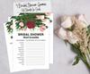 Inkdotpot Bachelorette Party Games Set Bundle Floral Greenery Of 4(50 Sheets Each) W Miss To Mrs Gold Banner Fun Bridal Shower Games