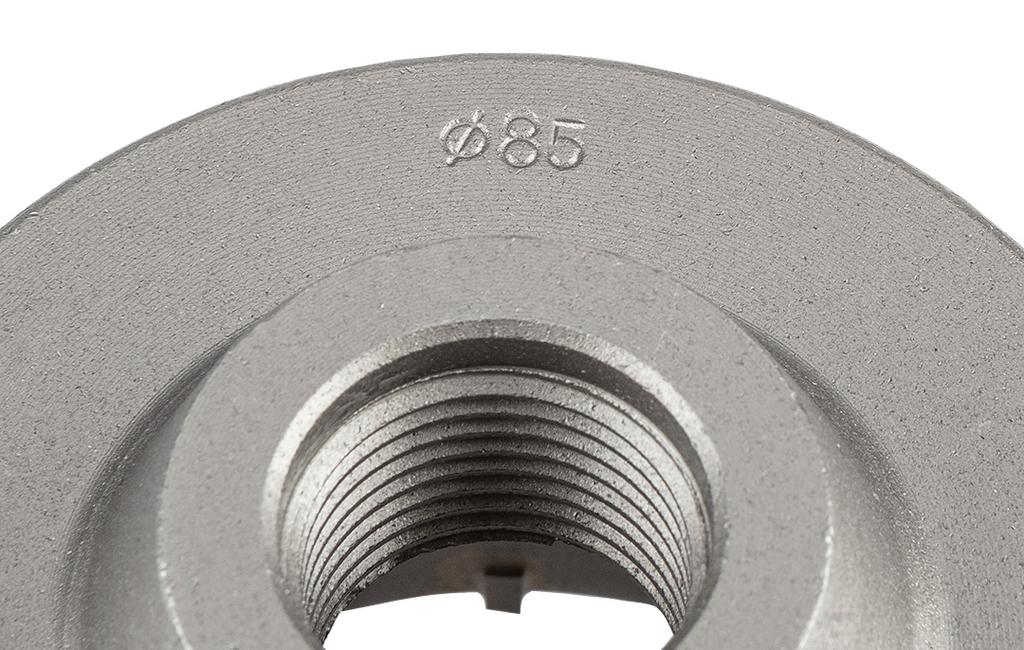 85mm carbide hole saw with SDS+ adapter and pilot drill