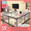 Free Shipping Baby Playpen with Bedside Guardrail & Children's Crawling Mat