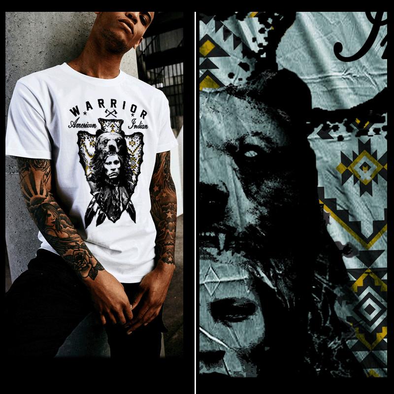 Native American T-shirt American Indian Indigenous Nation Warrior Bear Headdress