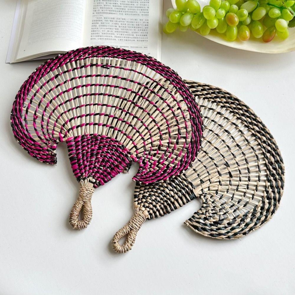 Old-fashioned Palm-leaf Fan Etro Weaving Fan Handmade Banana Fan  Summer Cooling