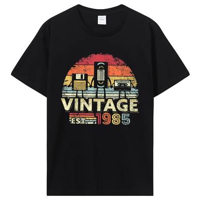 Komik Klasik 1985 Orijinal Vintage Tişört Yaz Grafik Unisex Pamuklu Tişört Sokak Giyimi Doğum Günü Harika Tişört Giyim