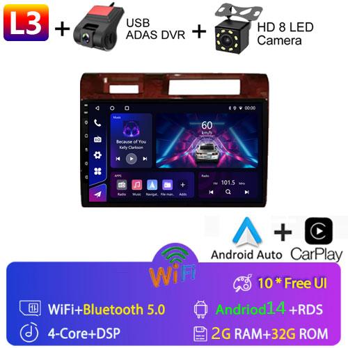 9" For Toyota Pickup Land Cruiser LC 70 79 Series 2007-2020 Android 14 Autoradio Wireless Carplay Multimedia Player Radio DVD