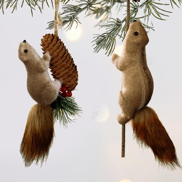 Cartoon Squirrel Ornament Christmas Tree Hanging Decoration For Christmas Tree And Nursery Room Wedding Holiday Party