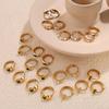 Japanese and Korean Popular Jewelry, Stainless Steel Gold-plated Earrings, Ear Buckles, Summer Earrings, Inlaid Rhinestone Earrings.