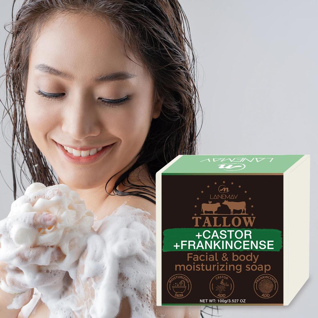 Facial & Body Moisturizing Soap – Deeply Moisturizing Brightening Skin, Effectively Moisturize & Rich Foam Cleansing,100g