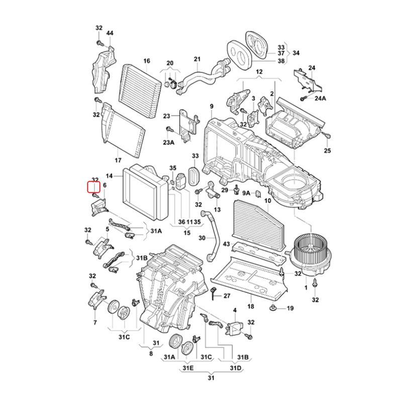 HVAC Heater Blend Door Actuator for VW Golf Mk6 Jetta Passat B6 B7 CC Tiguan 5N Touran -Ref 1KD907511E 1K0907511E 1KD 907 511 E