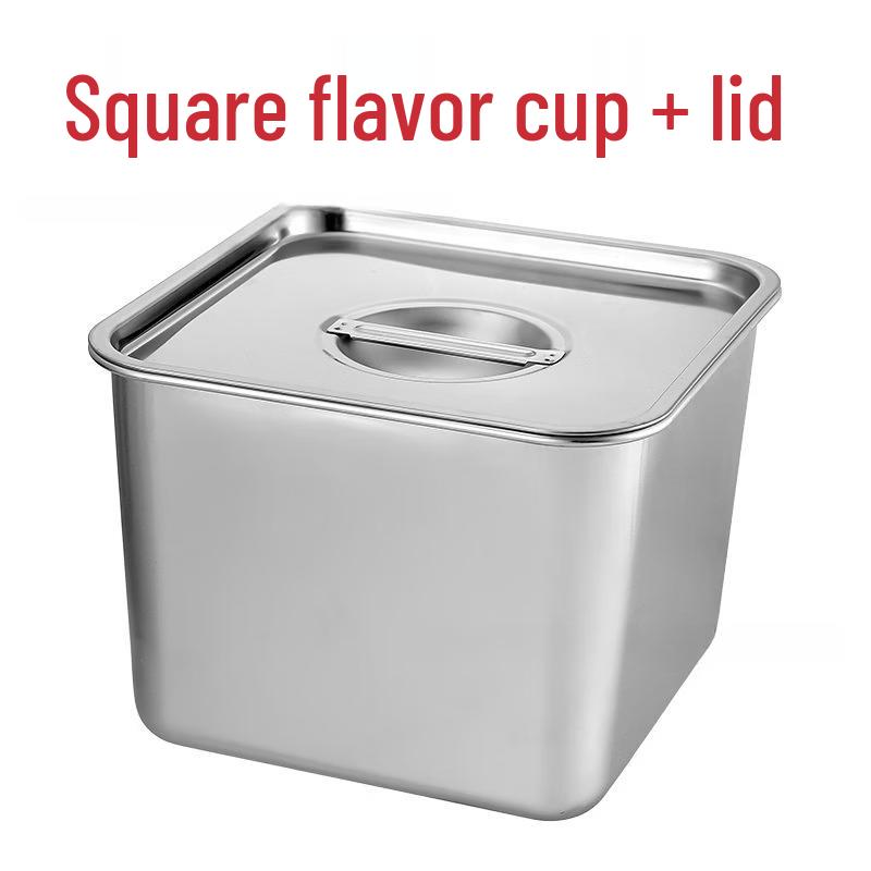 Shixun Stainless Steel Soup Basin & Seasoning Cup Set