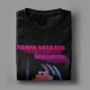 Schwarzes Herren-T-Shirt „Paranoid Motion Trail Sabbaths“ aus Baumwolle, Kurzarm, Rundhalsausschnitt, britischer Rock.