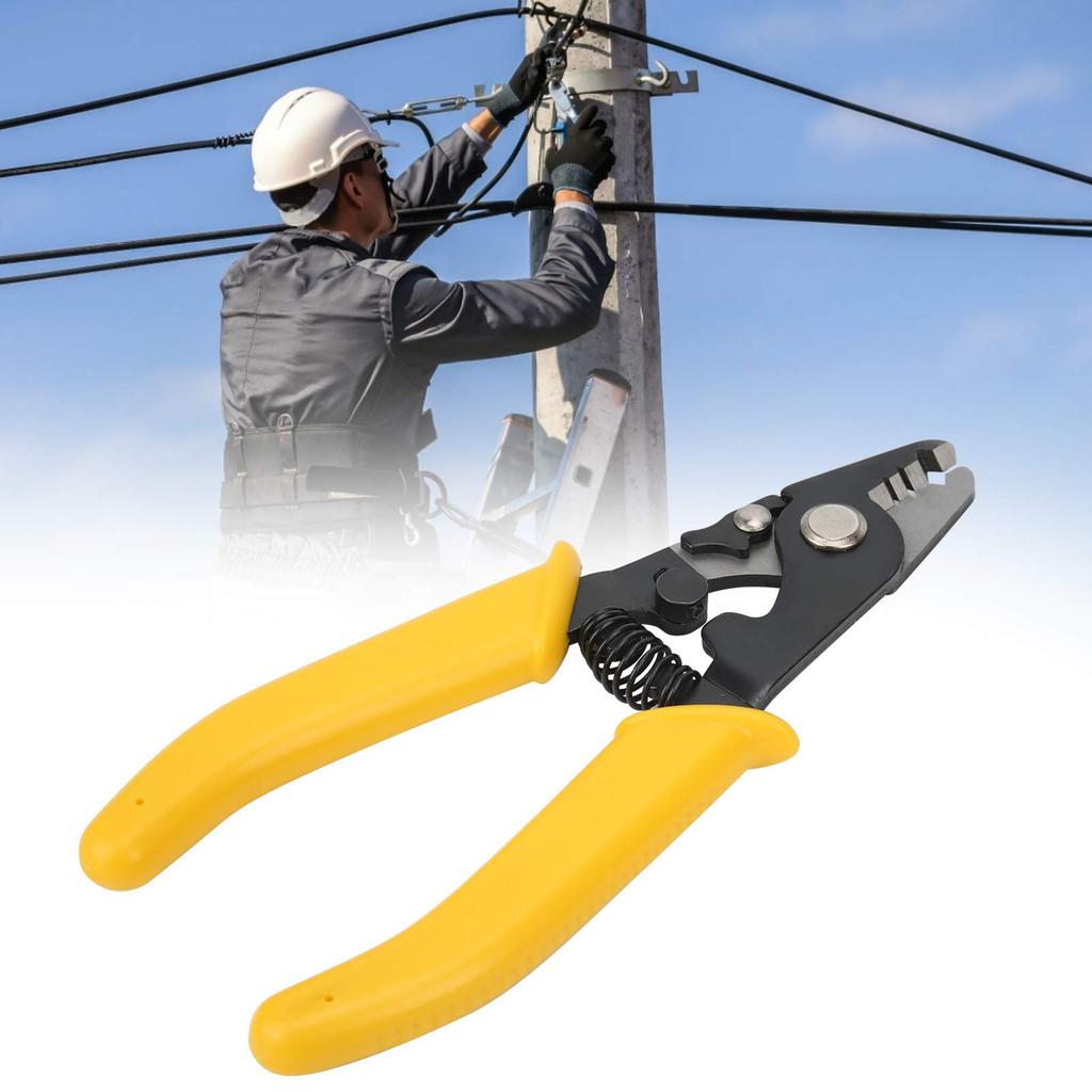 DOACT Wire Fiber Wire Optical Fiber High Carbon Steel Rubber Adjustable Pliers Corrosion Rust Resistant Stripper, Stripper, Stripper, + Material,