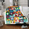 1pc Batman Animated Characters Flannel Throw Blanket Lightweight Soft Warm All Season Blanket for Sofa, Bed, Travel,L1028104