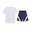 Solid Color Breathable Versatile Short Sleeve T-Shirt And Mid Waist Five Point Shorts Casual Sports Set Unisex Sets AHSUA49-1+AKSU613-2
