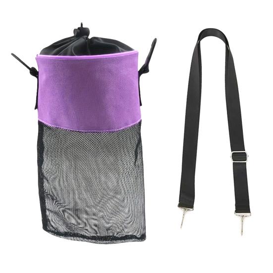 Mesh Clothespin Bag Holder with Drawstring Closure Breathable Moisture Resistance Large-Capacity Clothespin Storage Organizer