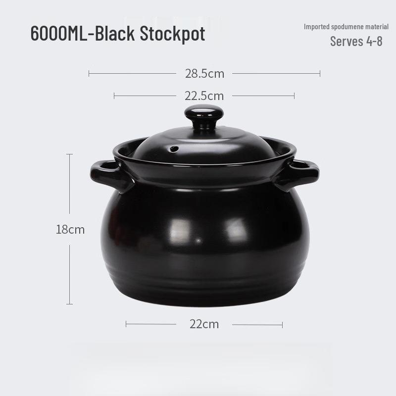 LIEI Thickened Ceramic Stew Pot