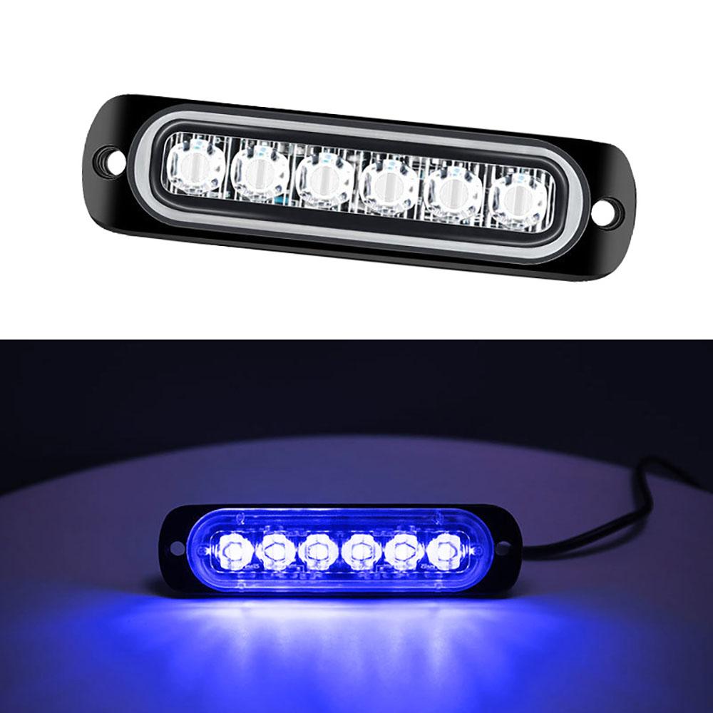 6 LED Side Light Truck Side Light Ultra Thin Side LED Blue
