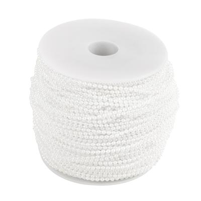 100mroll Imitation Pearl Wire Beads Garland String DIY Wedding Decoration 2.5mm(white)
