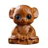 Cliff Cypress Carving New Seated Zen Style Cartoon Zodiac Snake Horse Monkey Dragon Statue Cute Creative Home Desktop Ornament