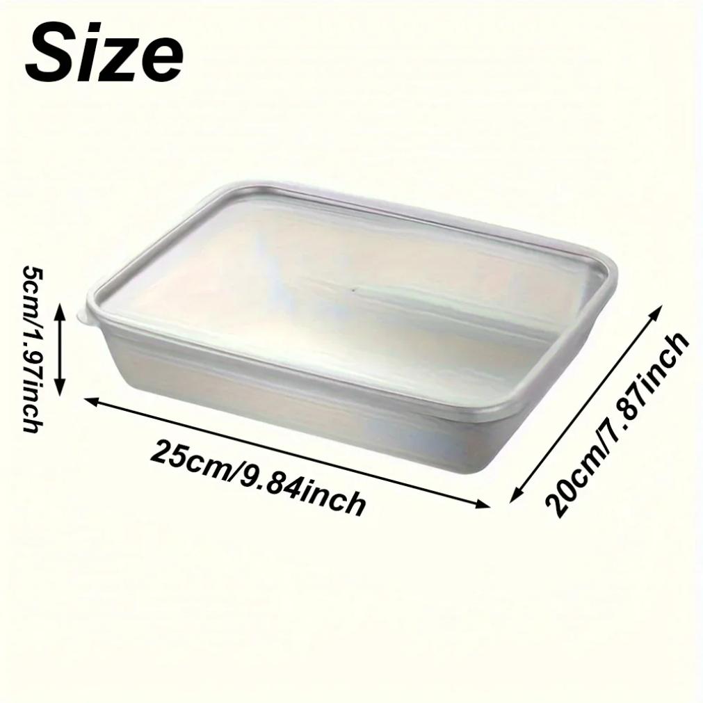 3pcs Stainless Steel Food Containers - Leakproof & Stackable with Clear Lids | For Camping, Home & Meal Prep2025new