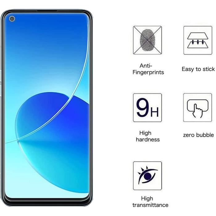 Lot-2 Tempered Glass for OPPO Reno 6 Z 5G High Definition Screen Protector