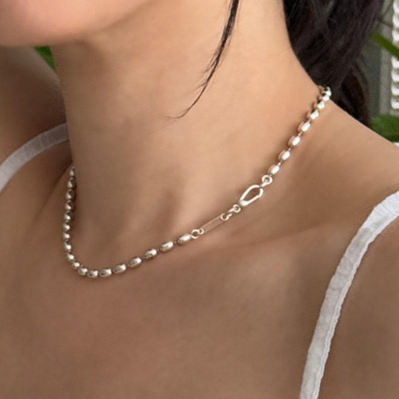 Melliv Volume Egg Ball Chain Necklace_mvn60